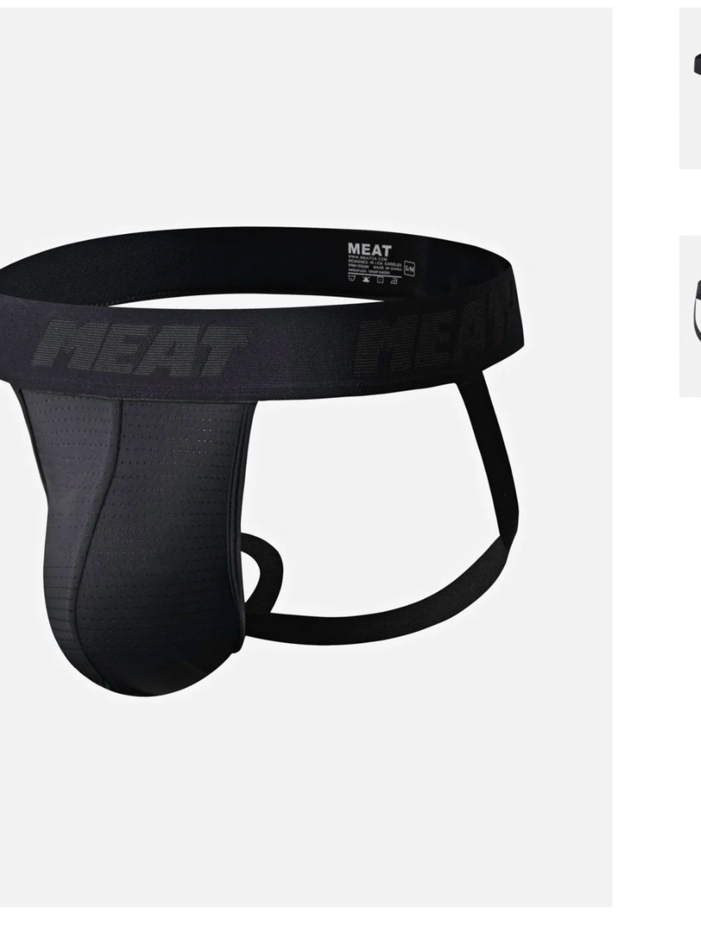 Black Men’s Jockstrap – Supportive Athletic Fit